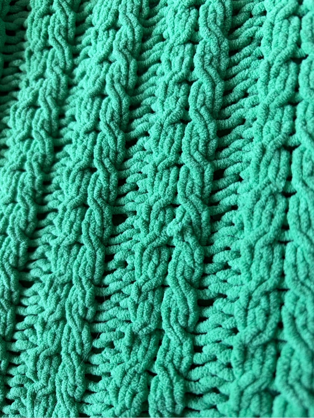 Aerie Green Cable Car Quarter Zip Sweater - Picture 7 of 9